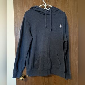 Men's Tentree Blue Hoodie with Embroidered Logo